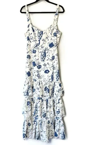 Abercrombie Drama Ruffle Tiered Maxi Dress Size Large Petite thumbnail 4
