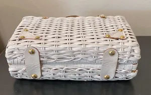 Vintage 60’s Purse Leather Straps White thumbnail 10