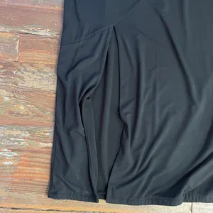 Good American Black Mock Neck High Slit Midi Dress Size 3 (Large)🧡🎀 thumbnail 10