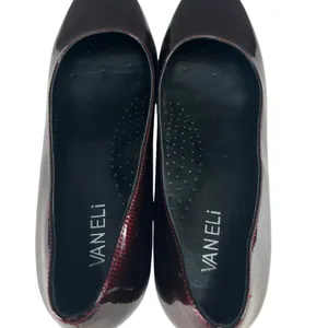 Vaneli Burgundy Patent Leather Block Heel Pumps Square Toe Womens 9‎ thumbnail 7