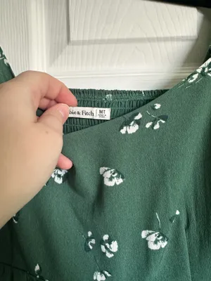 Abercrombie Green Floral Mini Dress thumbnail 2