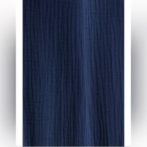 Steve Madden Navy Tiered Maxi Dress Size M Coastal Resort Vacation Casual Beach thumbnail 5