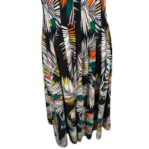 NWT Banana Republic Strappy Pintuck Maxi Dress Tropical Palm Leaf Print‎ Size 0 thumbnail 13