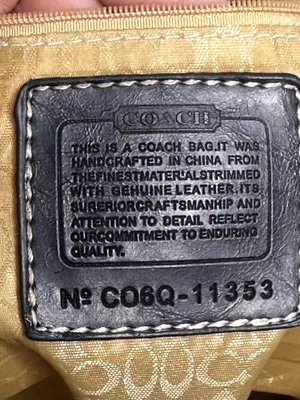 Vintage Large Coach Black Gallery Tote thumbnail 3