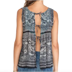 Free People One Myna Tank Black Combo Hobo Concert Blouse Small thumbnail 2