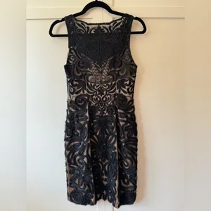 Sue Wong Lace Black Cocktail Dress Above‎ Knee Size 2 thumbnail 9