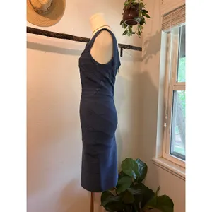 Herve Leger Quinn Washed Blue Bandage Off Shoulder Mini Dress Size Small thumbnail 3