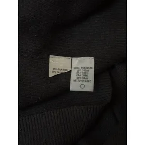 Elie Tahari Women's Silk Cashmere Ruffle Long Sleeve Button Black Cardigan XS thumbnail 6