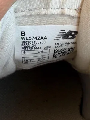 New Balance 574 cream platform trainers sneakers sz 9 women’s thumbnail 6