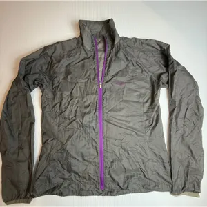 Helly Hansen Womens Gray Purple Full Zip‎ Lightweight Windbreaker Jacket Small thumbnail 1
