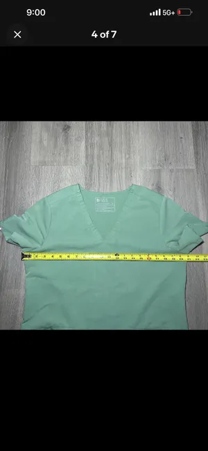 FIGS Scrub Top Jade Green thumbnail 4
