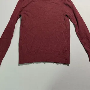 Italian yarn filpucci Banana-republic Women's Burgundy sweater wool cashmere thumbnail 2