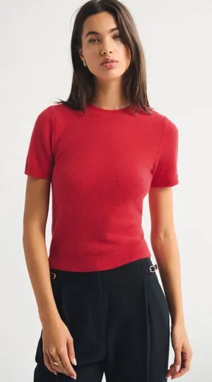 Abercrombie & Fitch Merino Wool-Blend Sweater Tee NWT!! thumbnail 1
