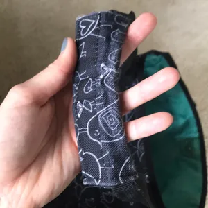 Roxy Black Tote Bag with Bird Pattern thumbnail 7