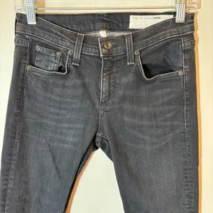 Rag & Bone Dre Capri Slim Boyfriend Jeans Concrete Grey Raw‎ Hem Size 25 thumbnail 2