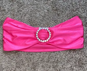 Rue 21 Bandeau Hot Pink Rhinestone Ring Top thumbnail 2