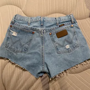 Wrangler Light Blue Cut Off Jean Shorts 31 thumbnail 2