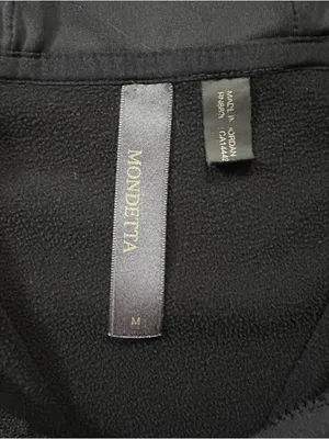 Mondetta Zip Up Performance High Neck Hoodie Sweatshirt Black Medium thumbnail 6