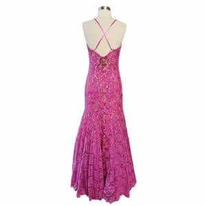 JOVANI Pink Lace Dress Strapless Mermaid Sweetheart Gown Prom Formal Gala 6 NWT thumbnail 13
