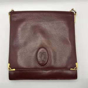 Cartier Vintage Must De Cartier Flap Bag Pouch No Strap Bordeaux thumbnail 1