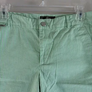 Ralph Lauren‎ Active Green White Pinstripe Golf Shorts Women 6 Seersucker Style thumbnail 13