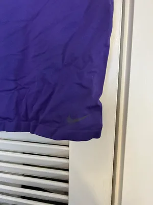 Nike SM Pro purple Razor Back Fitted Tank Top thumbnail 3