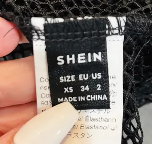 SheIn Black Mesh Punk Rave Mesh Fishnet Zip-up Top thumbnail 7