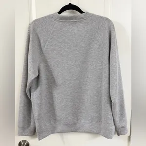 As Revival Heather Gray Women's V-Neck Sweatshirt thumbnail 2