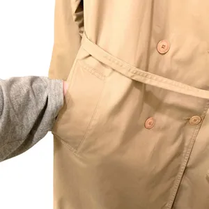 Amanda Smith Women's Khaki Double-Breasted Trench Coat w Removable Liner Size 16 thumbnail 4