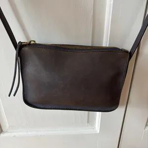 Madewell The Simple Crossbody Leather Bag Small Rectangle Purse Distressed Blue‎ thumbnail 11