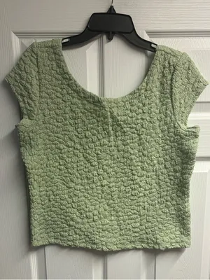 Maeve Anthropologie Popcorn/Crinkle Textured Top Size Medium thumbnail 2