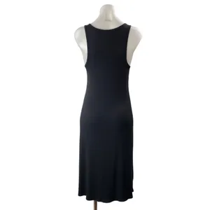 Aritzia Wilfred Free Women's Black Sleeveless Ribbed Knit Tank Midi Dress Size M thumbnail 3