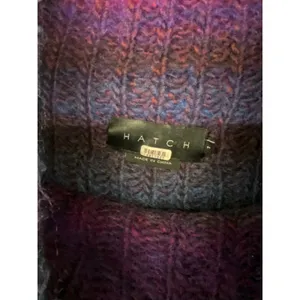 Hatch sz 1/Small Pink Purple Blue Striped Maternity Turtleneck Pullover Sweater thumbnail 5