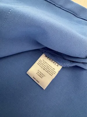 Mandala Ceil Blue Scrub Top - size XS thumbnail 4