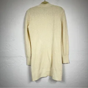 Cabi Cream Chunky Knit Cardigan Sweater Women S Duster Long Line Preppy Academia thumbnail 6