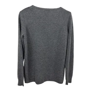Sofiacashmere Sweater Womens Medium Gray Star Print Cashmere Blend Pullover thumbnail 5