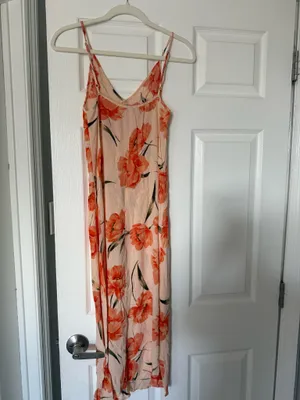 Summer midi dress Orange thumbnail 2