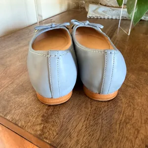 Clarks Grace Lily Ballet Flats Womens 6M Blue Leather Classic Bow Professional thumbnail 6