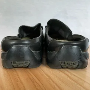 UGG Classic Clog Slip On Black Leather Size 8 thumbnail 10