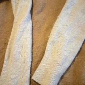 Madewell Wool Cardigan Sweater Brown Tan Large thumbnail 5