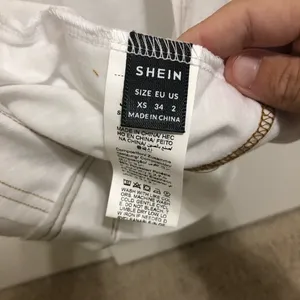 SHEIN white open back tshirt thumbnail 5