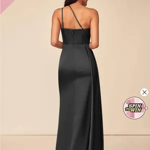 Azazie Black One Shoulder Dress thumbnail 2