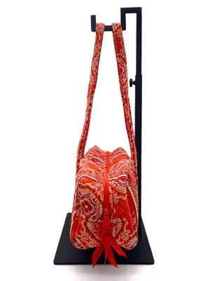 Vera Bradley Original Handbag Paprika Medallion Red Retired Barrel Shoulder Bag thumbnail 2