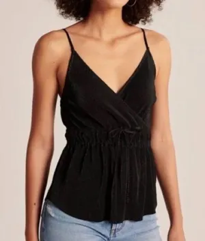 Abercrombie • • NWOT Women’s Black Dressy Tank Medium thumbnail 2