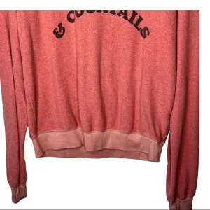 Wildfox "Exercise & Cocktails" Jumper Pullover Top thumbnail 3