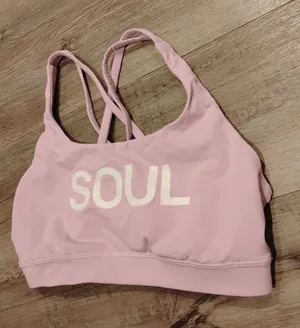 lululemon athletica Pink 'SOUL' Strappy Sports Bra size 6 thumbnail 1