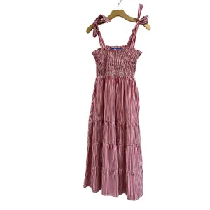 Maxwell Geraldine Brooke Red Gingham Midi Dress Sz S Cottagecore Cotton thumbnail 3