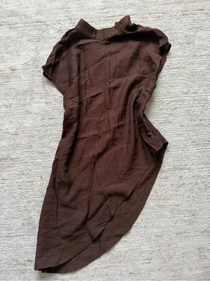 SHEIN Women's Dark Brown Short-Sleeve Jumpsuit Two Piece (Size Small) thumbnail 6