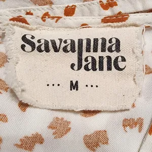 Savanna Jane Peplum Blouse Size Medium White thumbnail 3