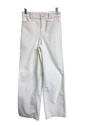 Madewell Emmett Wide-Leg Mid-rise Pants in Corduroy Cream Size 23 thumbnail 3